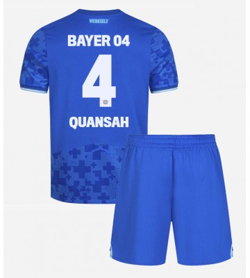 Bayer Leverkusen Jarell Quansah #4 Dětské Alternativní Dres 2025-26 Krátký Rukáv (+ trenýrky)